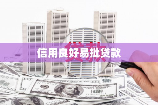 宝兴信用良好易批贷款
