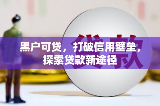宝兴黑户可贷，打破信用壁垒，探索贷款新途径