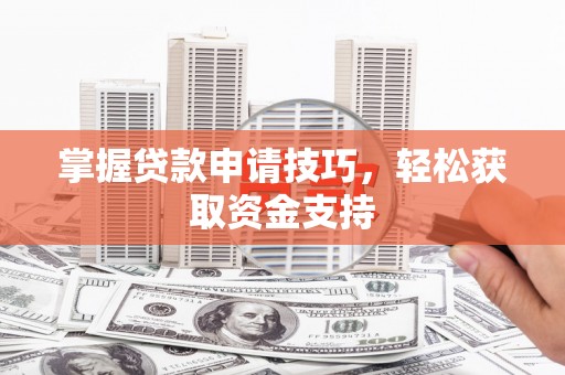 宝兴掌握贷款申请技巧，轻松获取资金支持