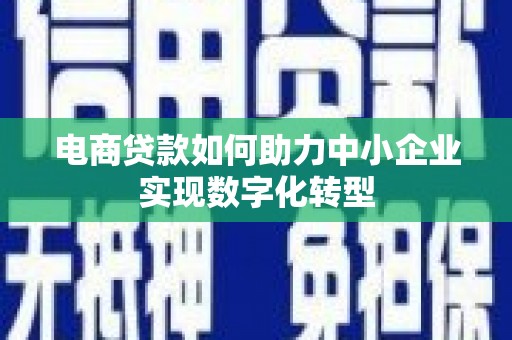 宝兴电商贷款如何助力中小企业实现数字化转型
