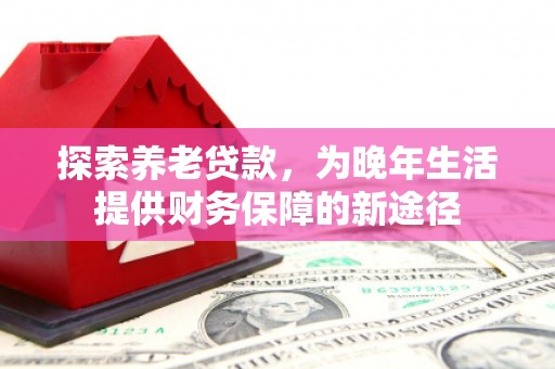 宝兴探索养老贷款，为晚年生活提供财务保障的新途径