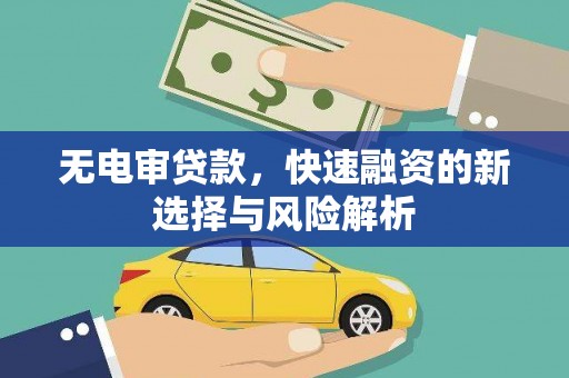 宝兴无电审贷款，快速融资的新选择与风险解析