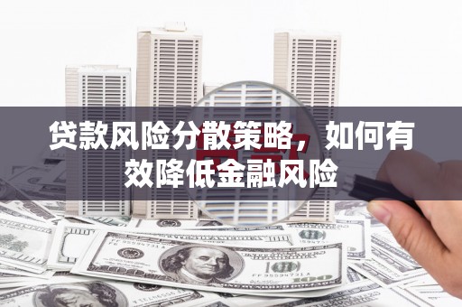 宝兴贷款风险分散策略，如何有效降低金融风险
