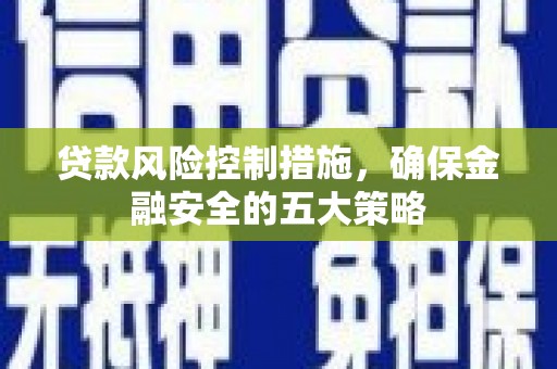 宝兴贷款风险控制措施，确保金融安全的五大策略