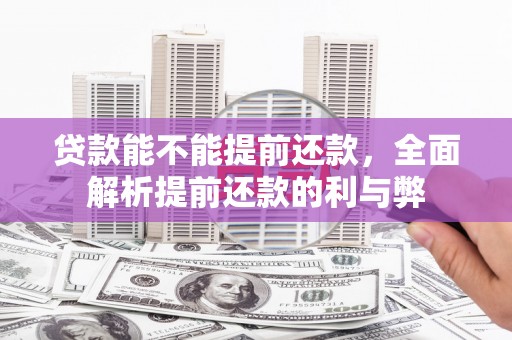 宝兴贷款能不能提前还款，全面解析提前还款的利与弊