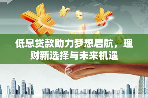 宝兴低息贷款助力梦想启航，理财新选择与未来机遇