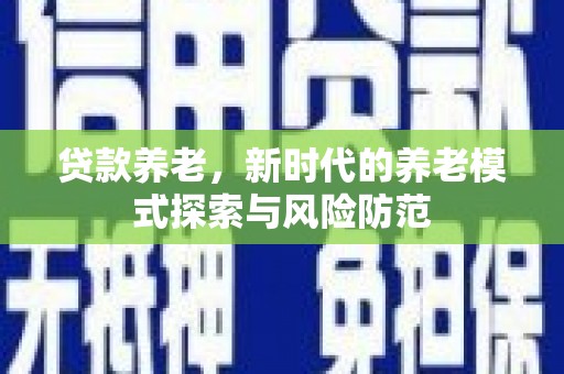 宝兴贷款养老，新时代的养老模式探索与风险防范