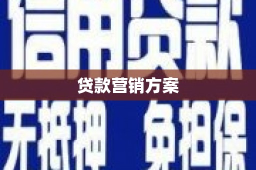 宝兴贷款营销方案