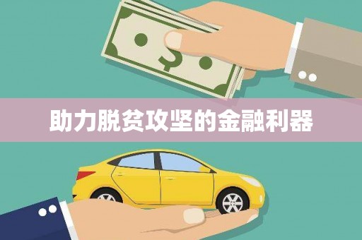 宝兴助力脱贫攻坚的金融利器